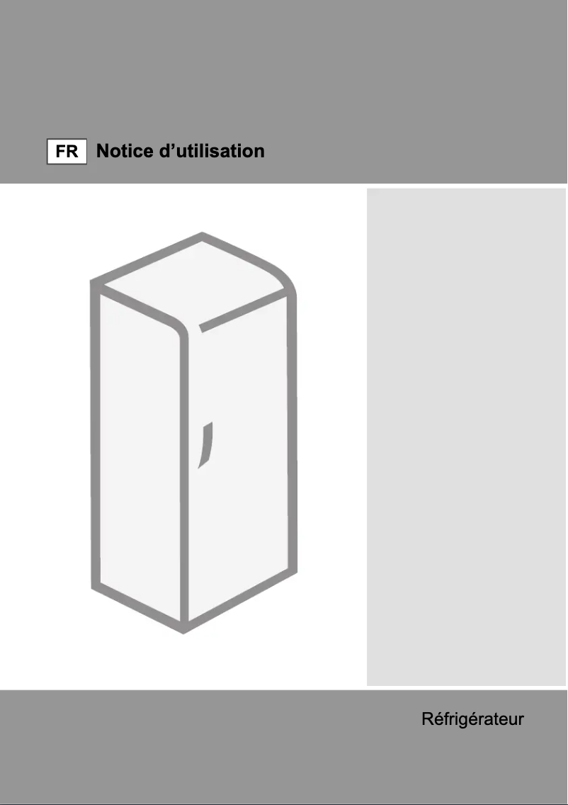Page n°1 - Manuel utilisateur Gorenje RI4121BW