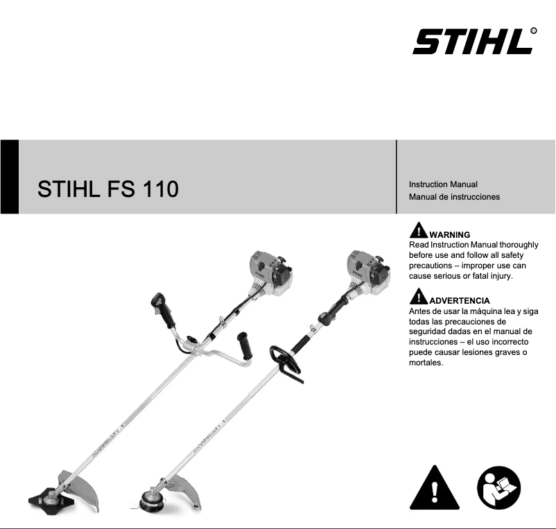 Page 1 de la notice Manuel utilisateur Stihl FS 110
