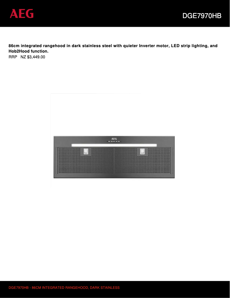 Imagen de la primera página del manual del dispositivo DGE7970HB