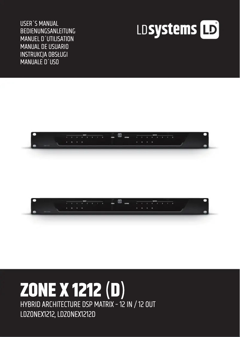 Image de la première page du manuel de l'appareil ZONE X 1212
