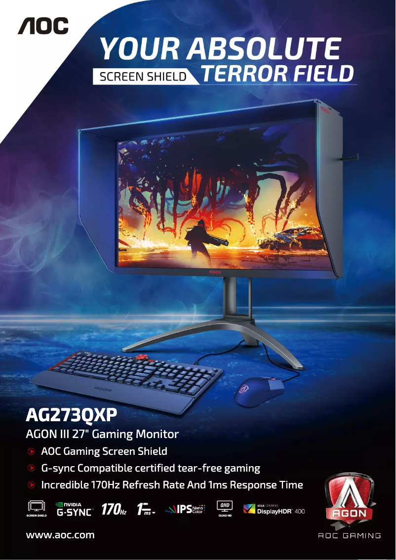 Page 1 de la notice Brochure AOC AGON AG273QXP
