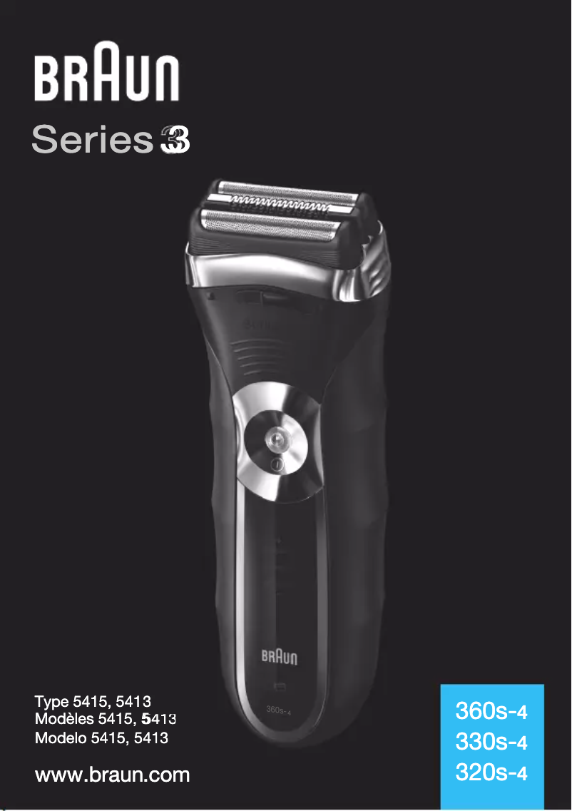 Page 1 de la notice Manuel utilisateur Braun Series 3 360s-4