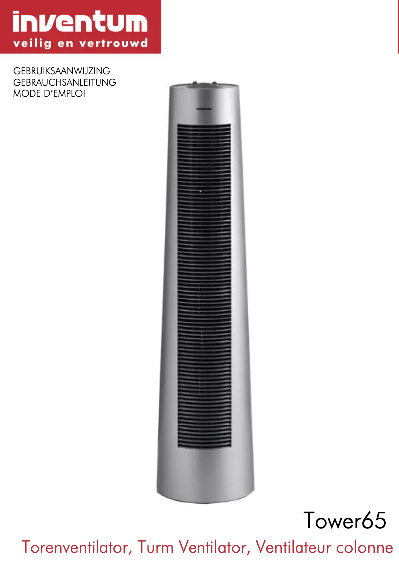 Page 1 de la notice Manuel utilisateur Inventum Tower 65