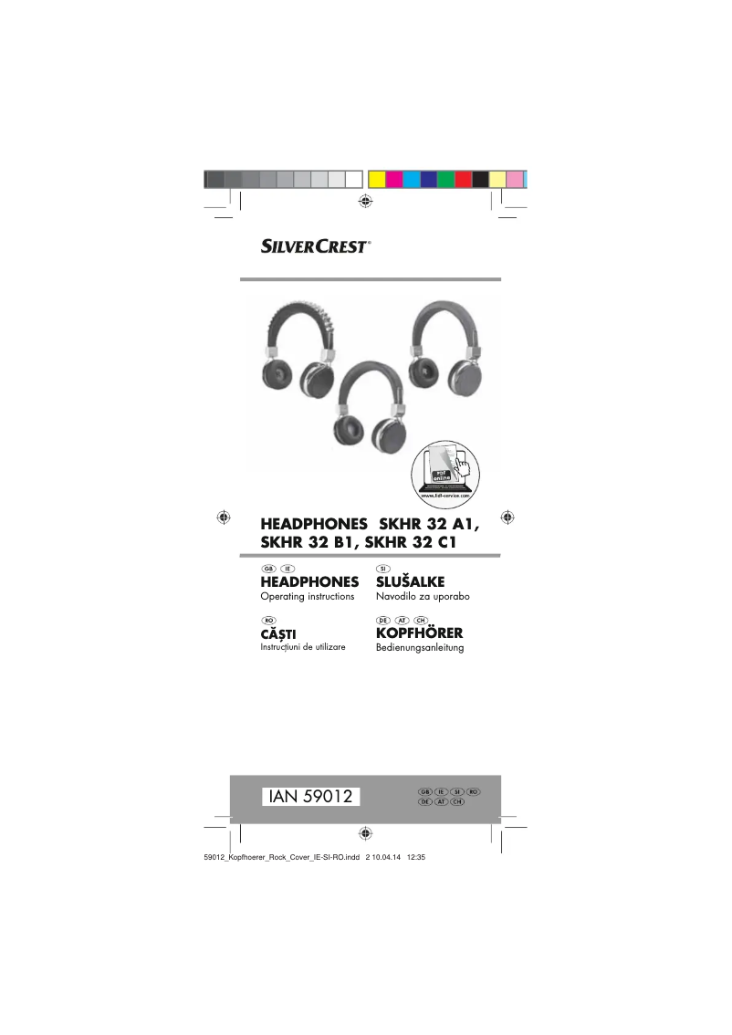 Page n°1 - Manuel utilisateur SilverCrest SHKR 32 A1