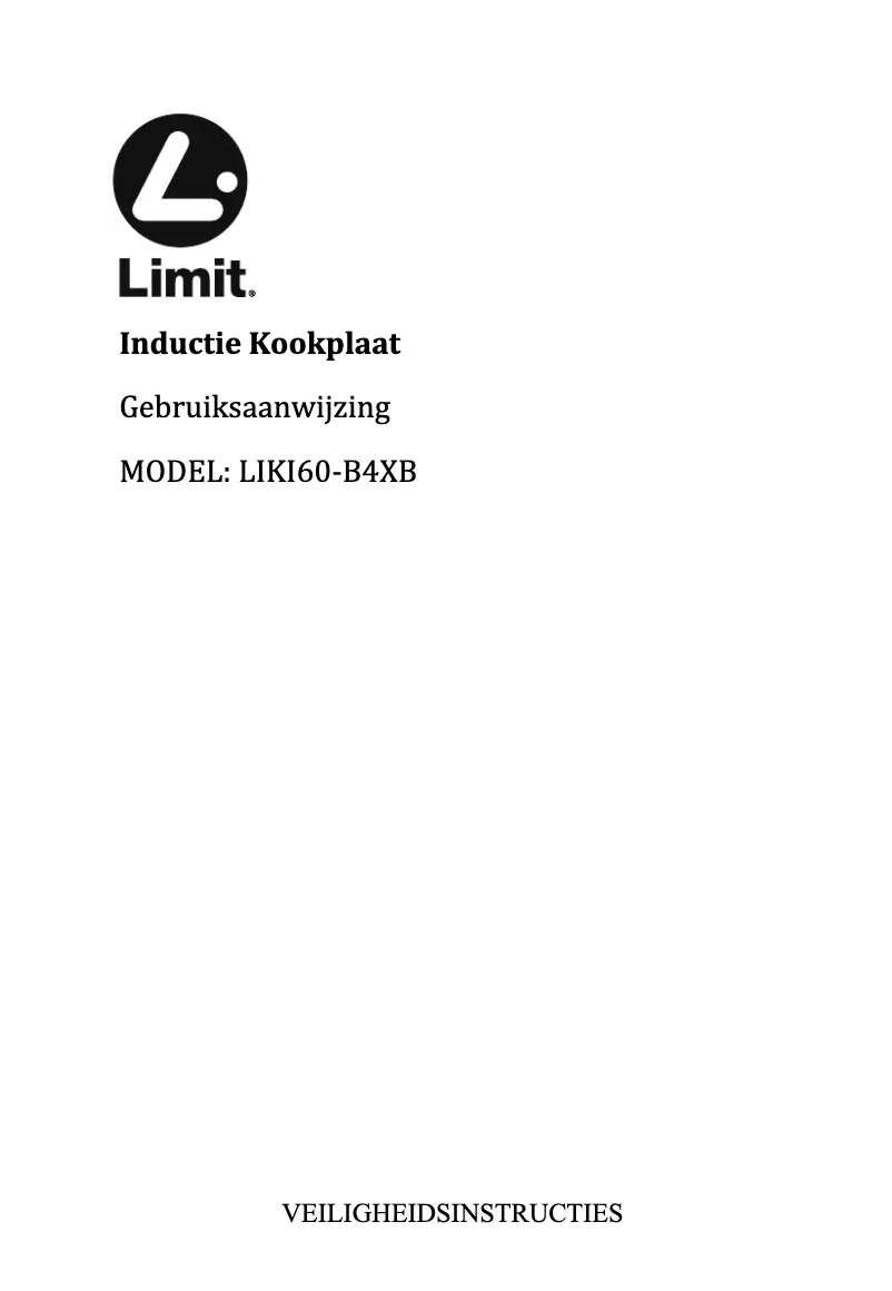 Page 1 de la notice Manuel utilisateur Limit LIKI60-B4XB