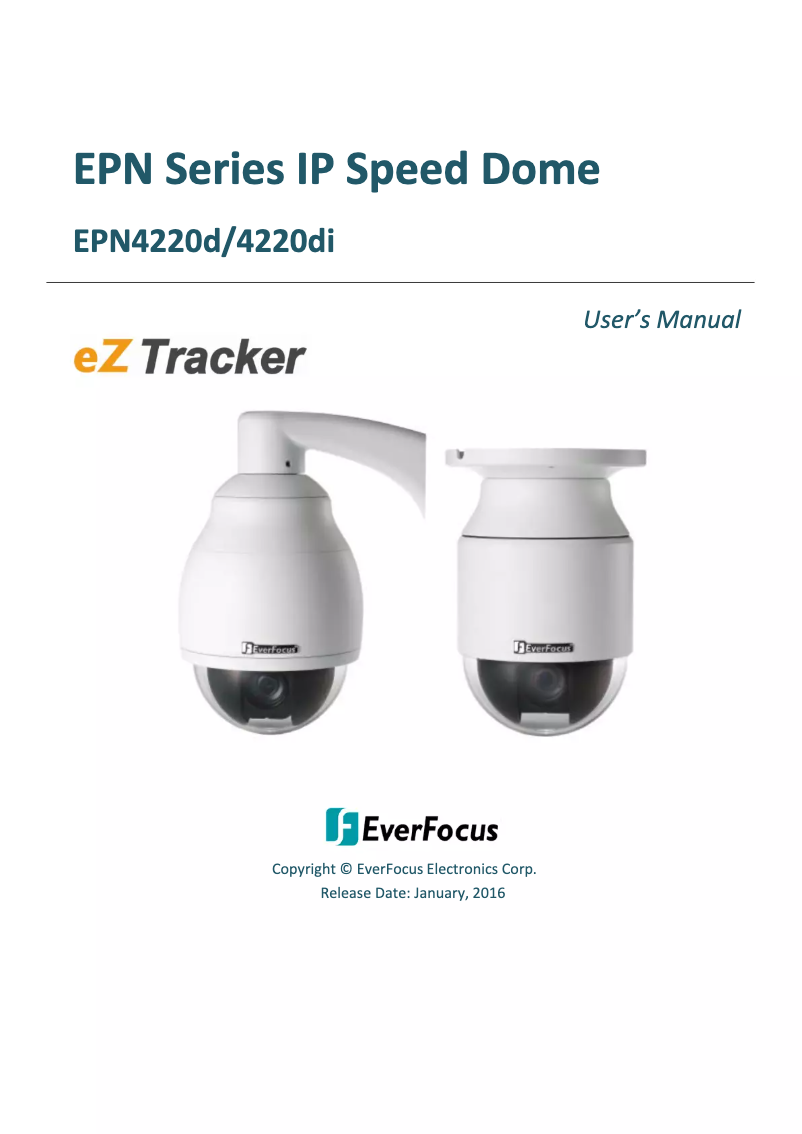 Page 1 de la notice Manuel utilisateur EverFocus EPN4220D