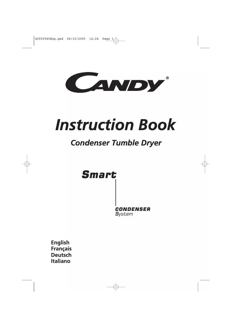 Page 1 de la notice Manuel utilisateur Candy CC2 17