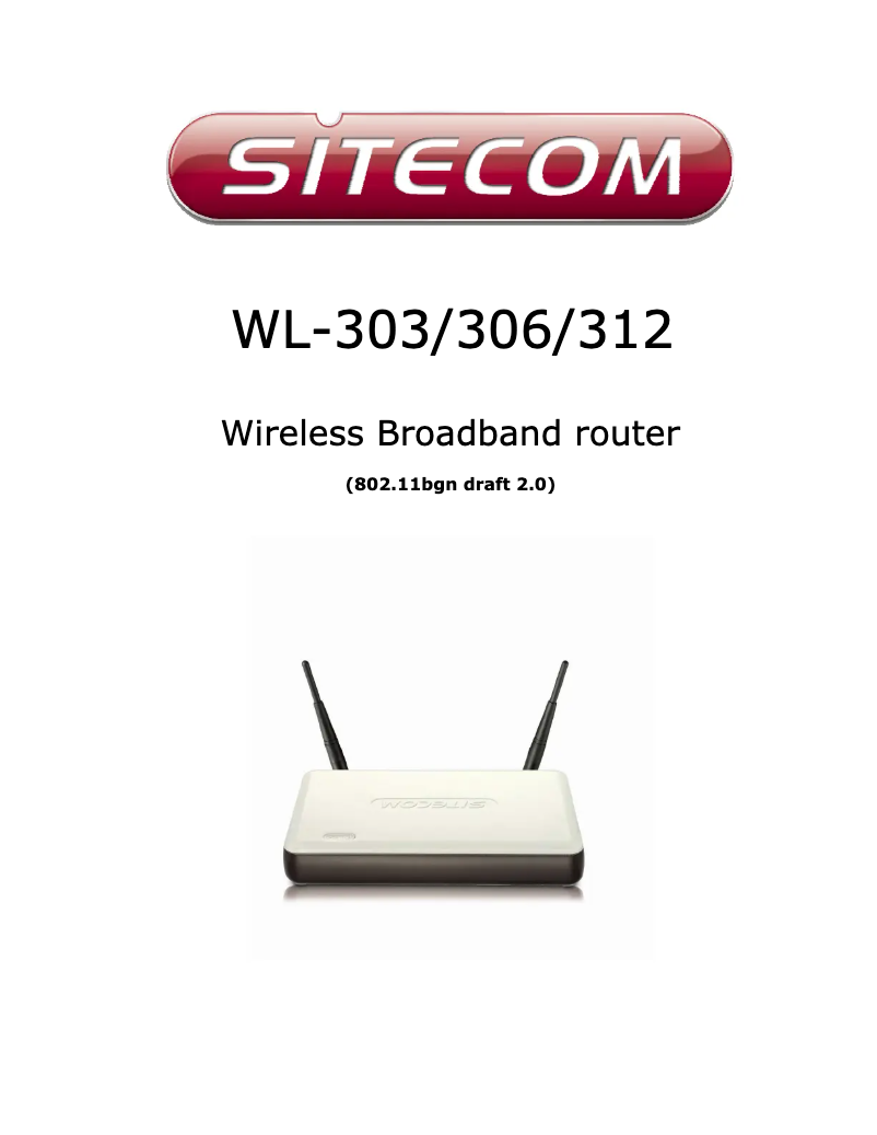 Page n°1 - Manuel utilisateur Sitecom WL-306