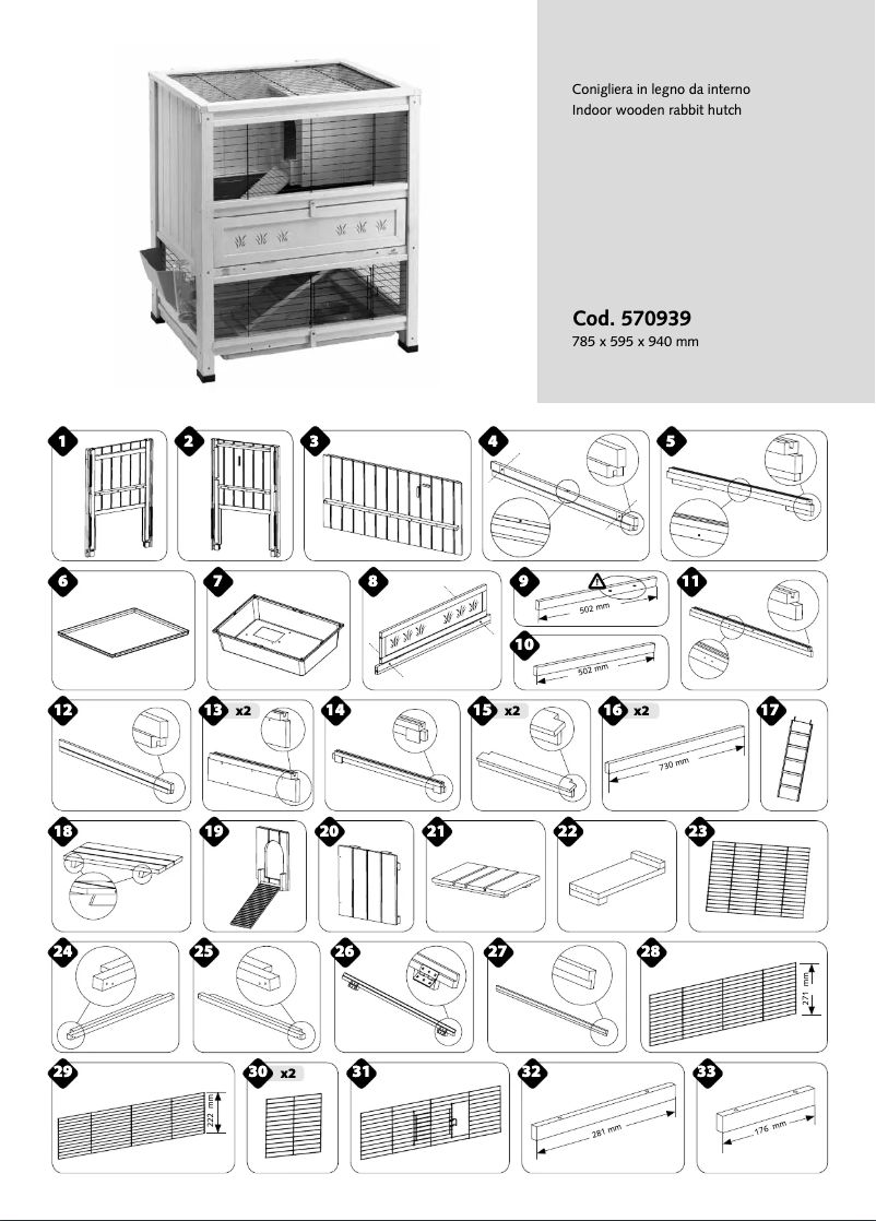 Página 1 del manual Manual de instrucciones Ferplast Cottage Mini