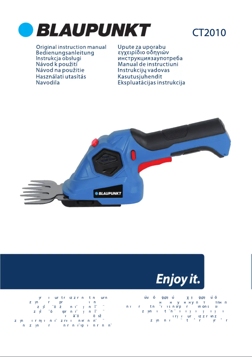 Page n°1 - Manuel utilisateur Blaupunkt CT2010