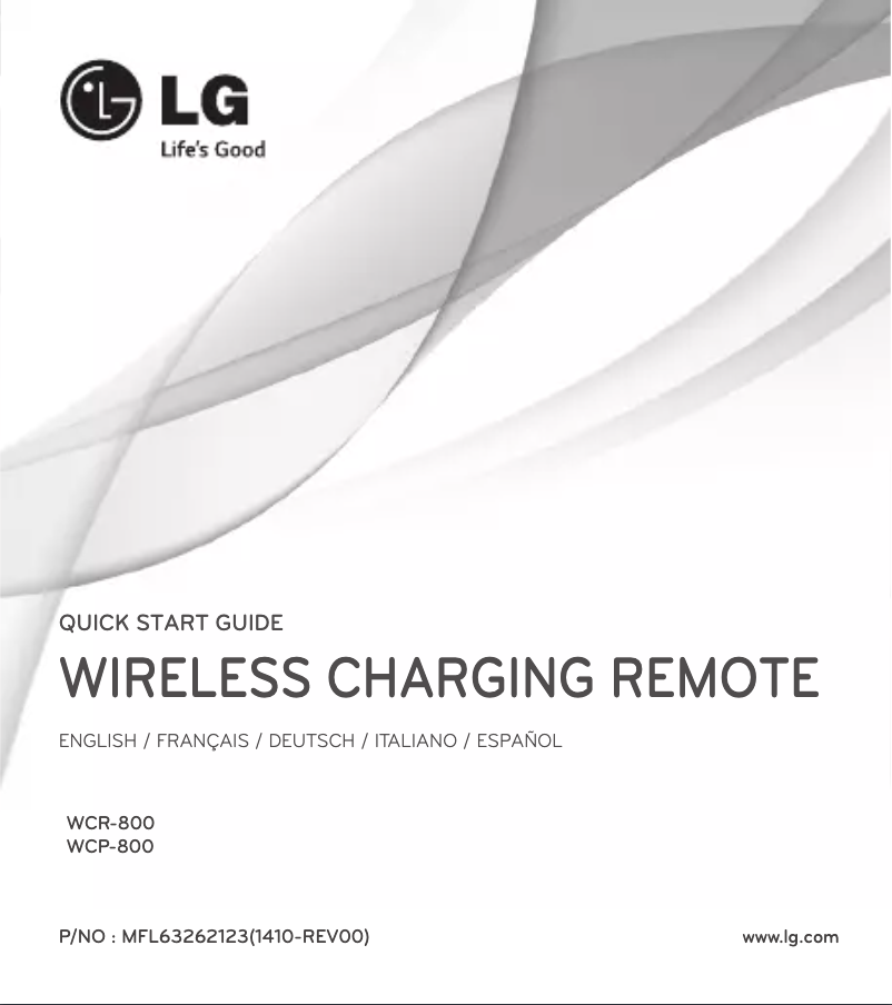 Página 1 del manual Manual de usuario LG WCR-800