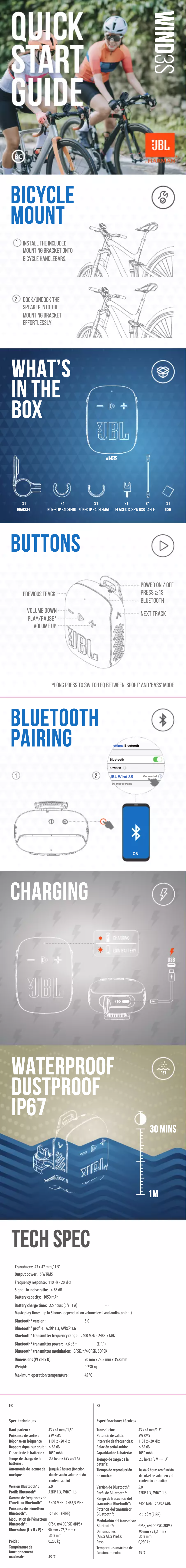 Image de la première page du manuel de l'appareil Wind 3S