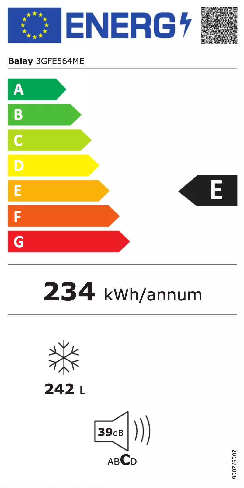 Image de la première page du manuel de l'appareil 3GFE564ME