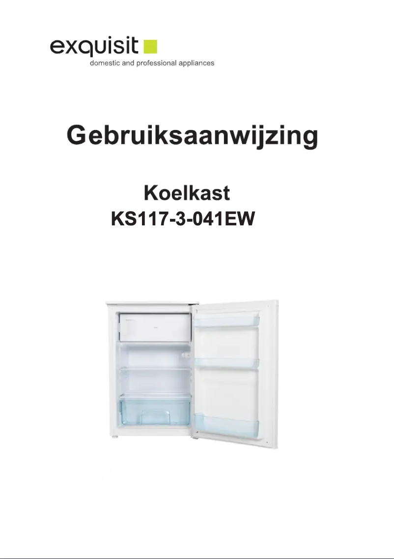 Page 1 de la notice Manuel utilisateur Exquisit KS117-3-041EW