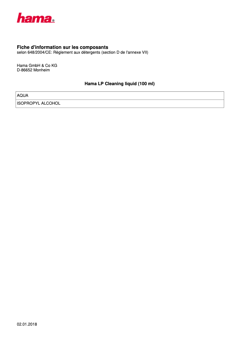 Image de la première page du manuel de l'appareil 00181421