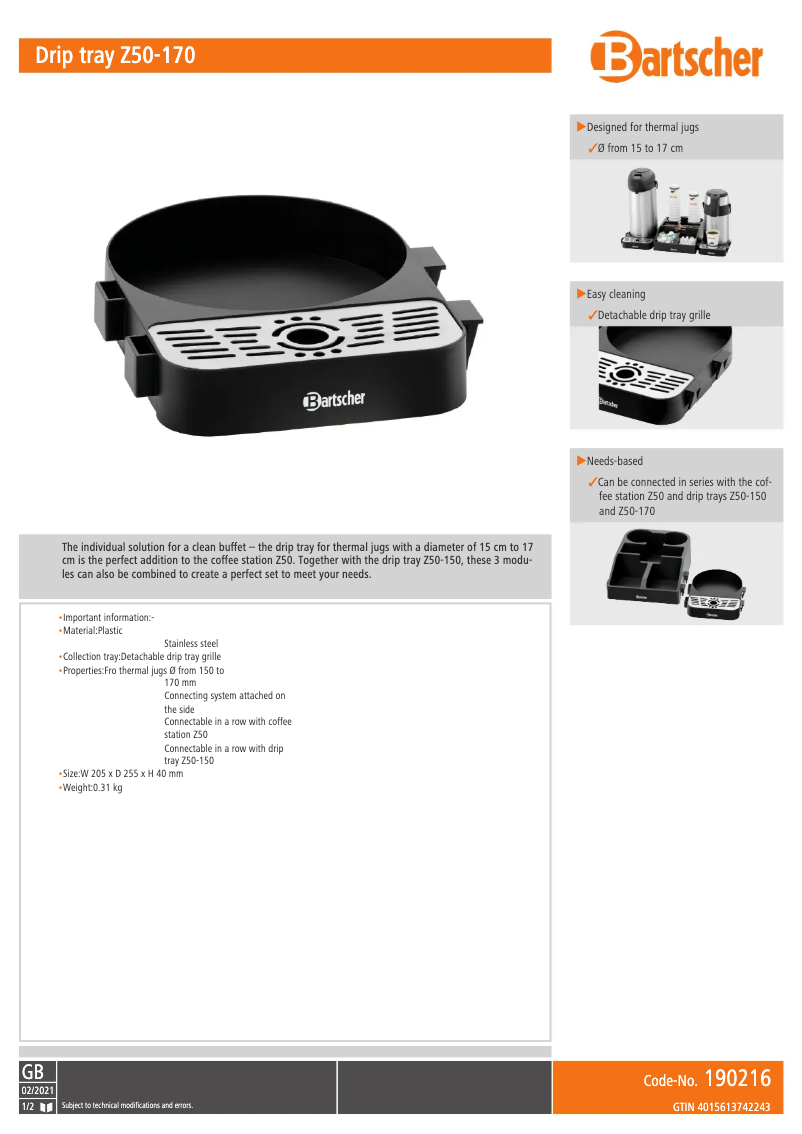 Image de la première page du manuel de l'appareil Z50-170