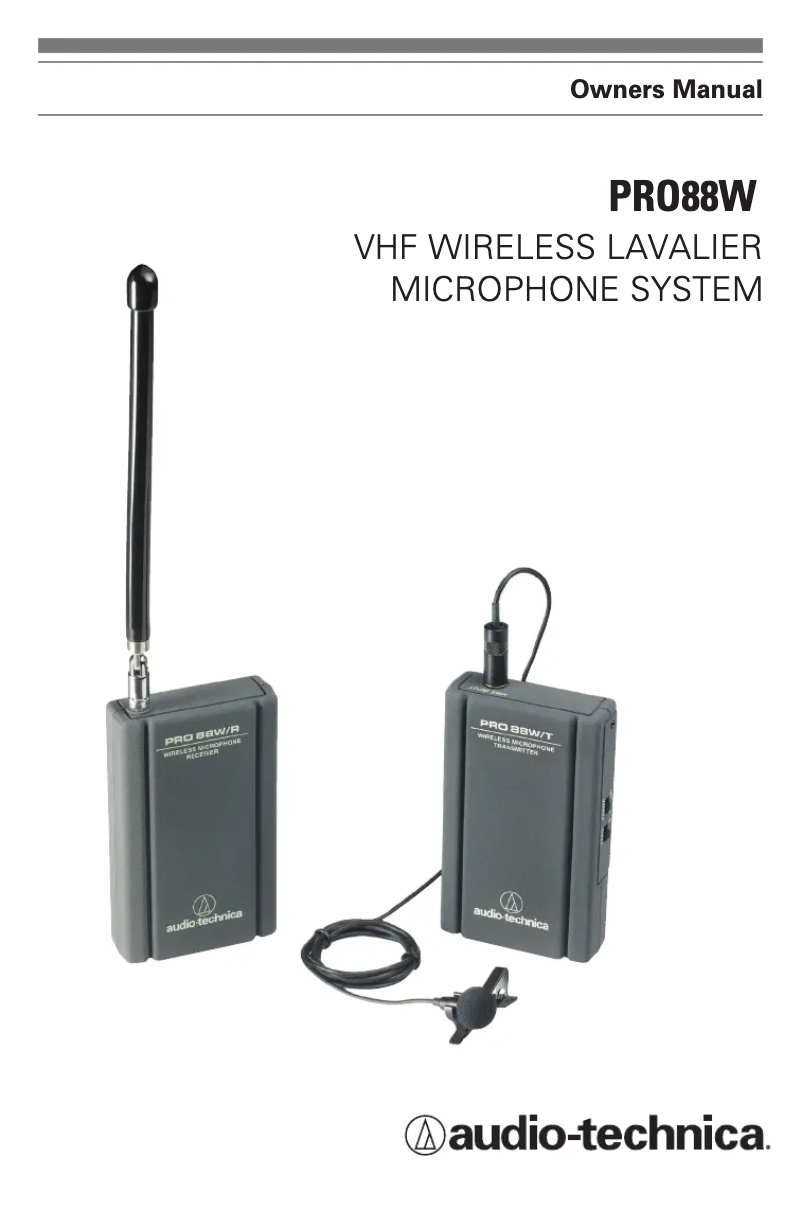 Image de la première page du manuel de l'appareil Pro 88W-830