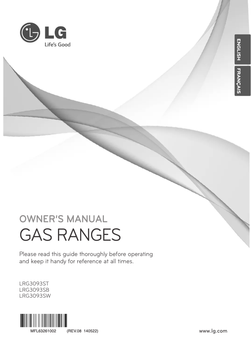 Page n°1 - Manuel utilisateur LG LRG3093ST