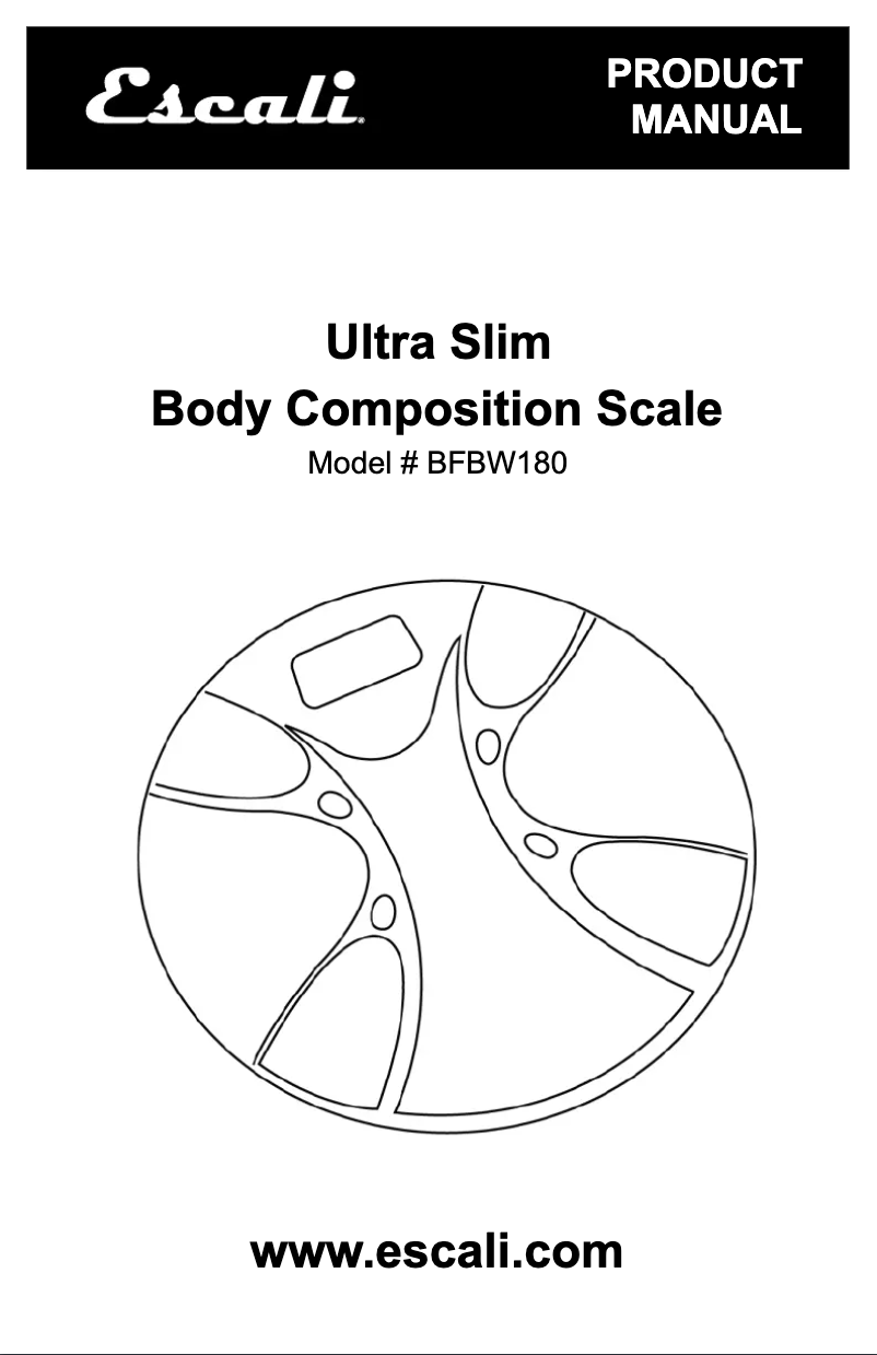 Page n°1 - Manuel utilisateur Escali BFBW180