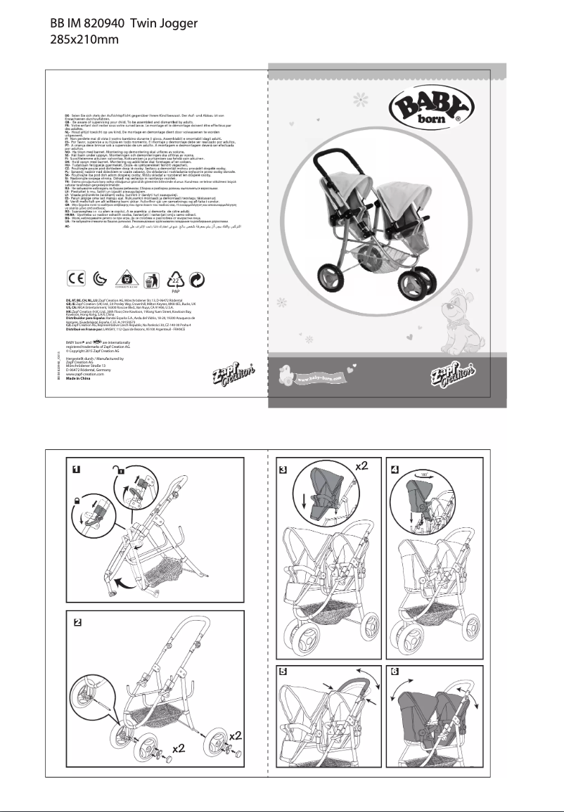 Page 1 de la notice Manuel utilisateur BABY born 820940