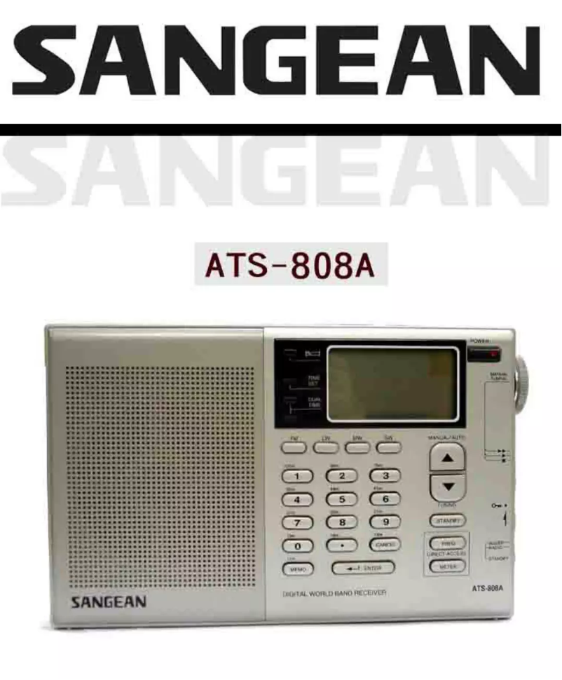 Página 1 del manual Manual de usuario Sangean ATS-808A