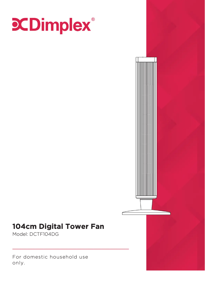 Imagen de la primera página del manual del dispositivo DCTF104DG