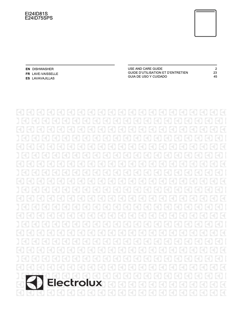Page 1 de la notice Manuel utilisateur Electrolux E24ID74QPS
