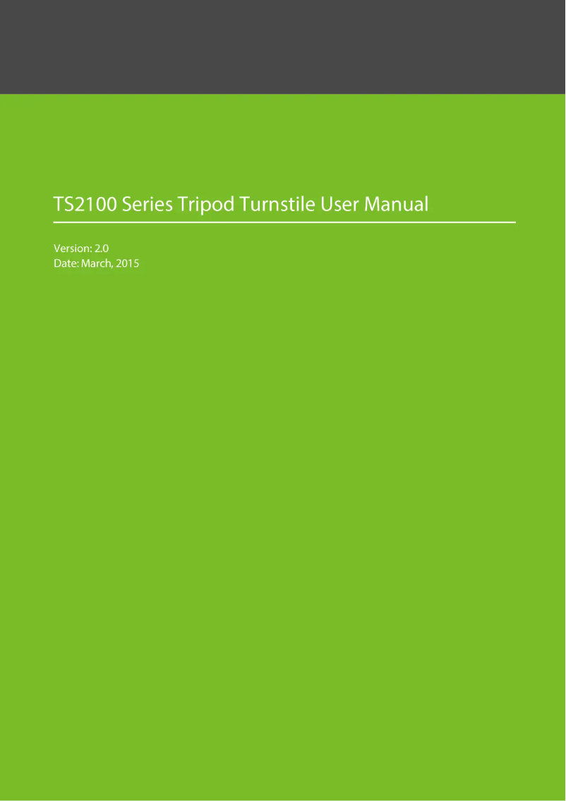 Página 1 del manual Manual de usuario ZKTeco TS2111