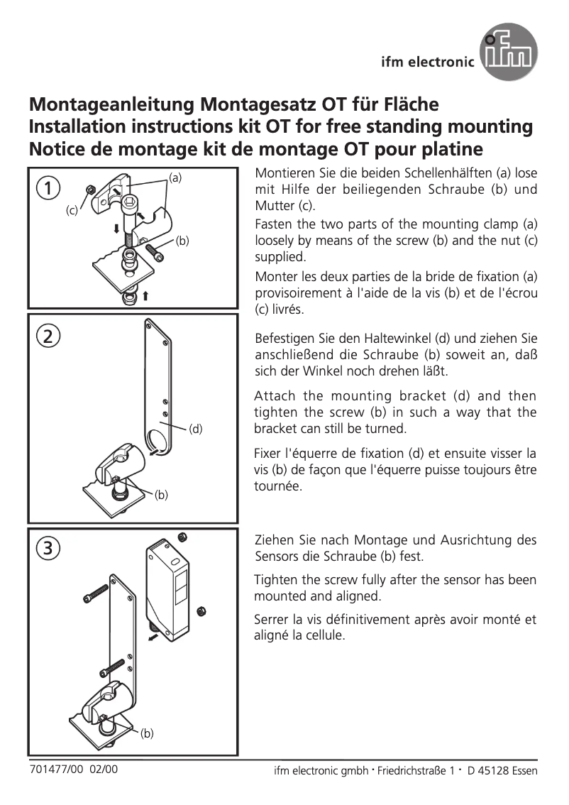 Page 1 de la notice Manuel utilisateur IFM E20889
