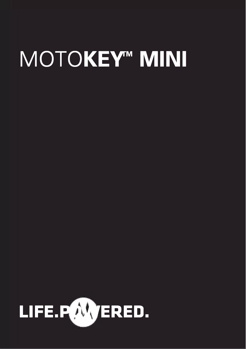 Image de la première page du manuel de l'appareil Motokey Mini EX109