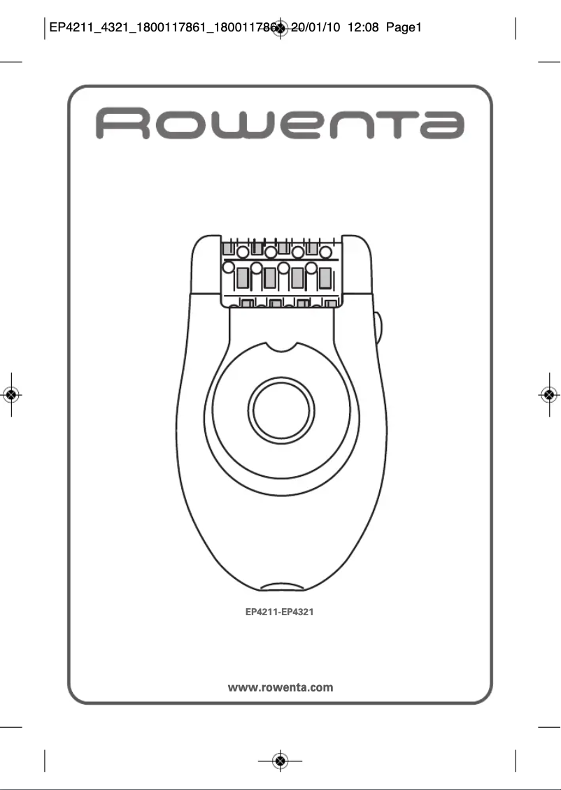 Image de la première page du manuel de l'appareil EP4321