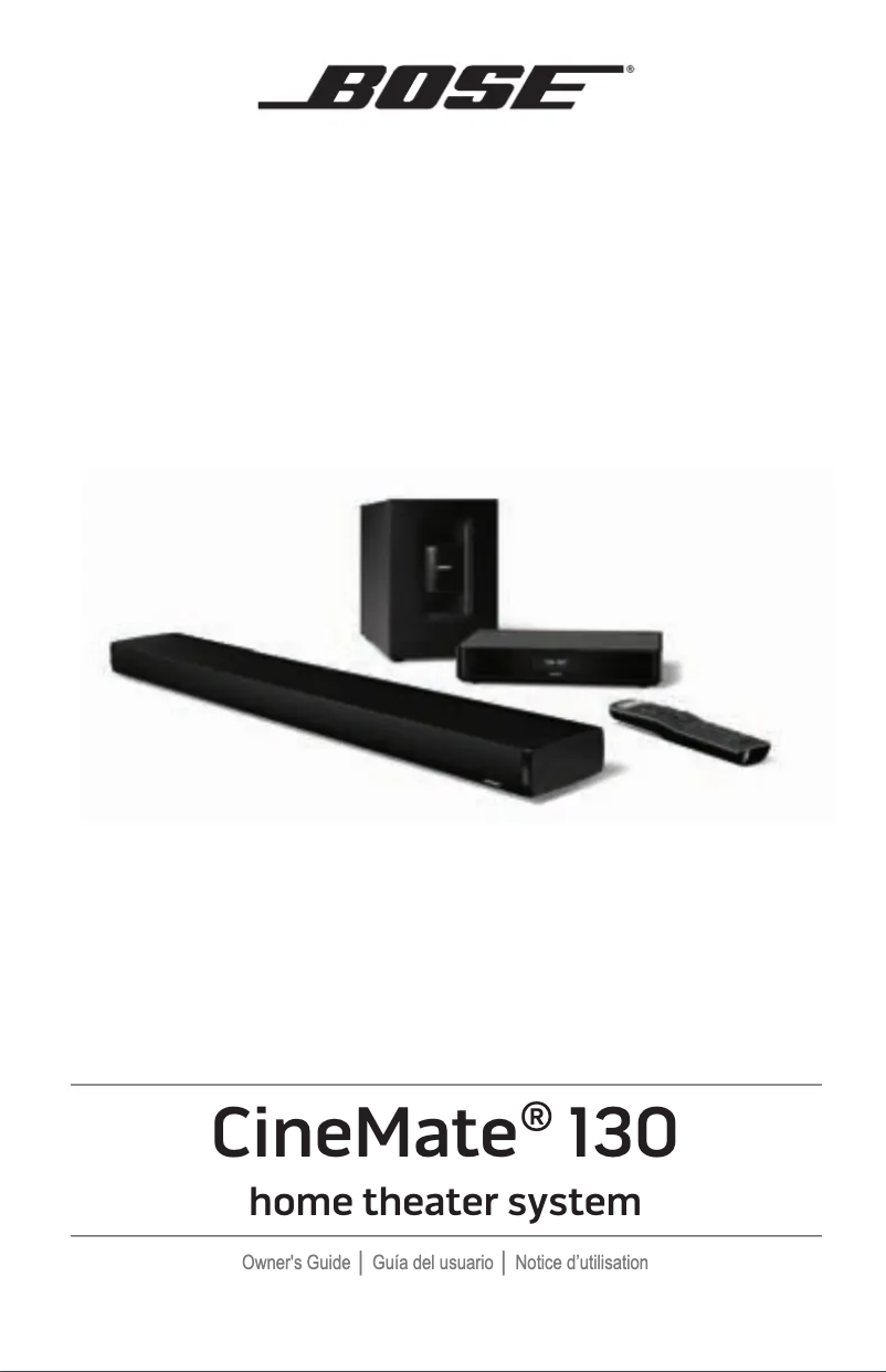 Image de la première page du manuel de l'appareil CineMate 130