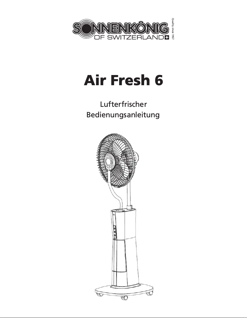 Image de la première page du manuel de l'appareil Air Fresh 6