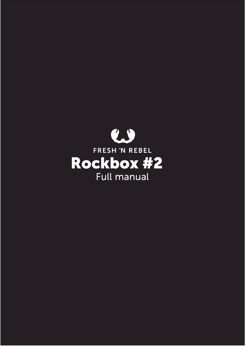 Page 1 de la notice Manuel utilisateur Fresh 'n Rebel Rockbox 2