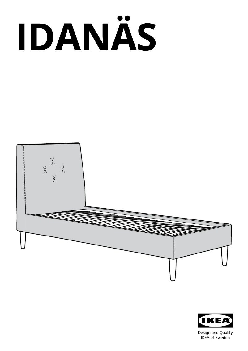 Image de la première page du manuel de l'appareil IDANÄS 204.998.14