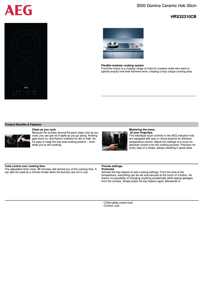 Image de la première page du manuel de l'appareil HRX32310CB