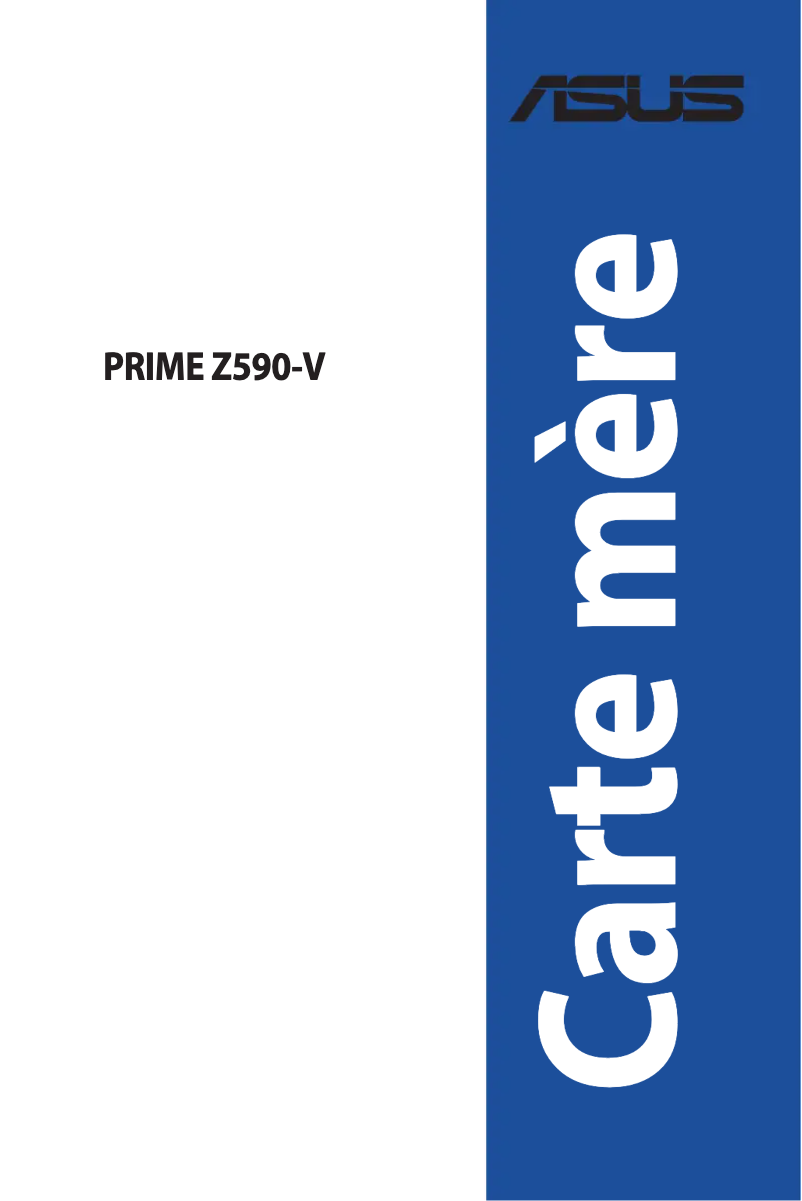 Page n°1 - Manuel utilisateur Asus Prime Z590-V