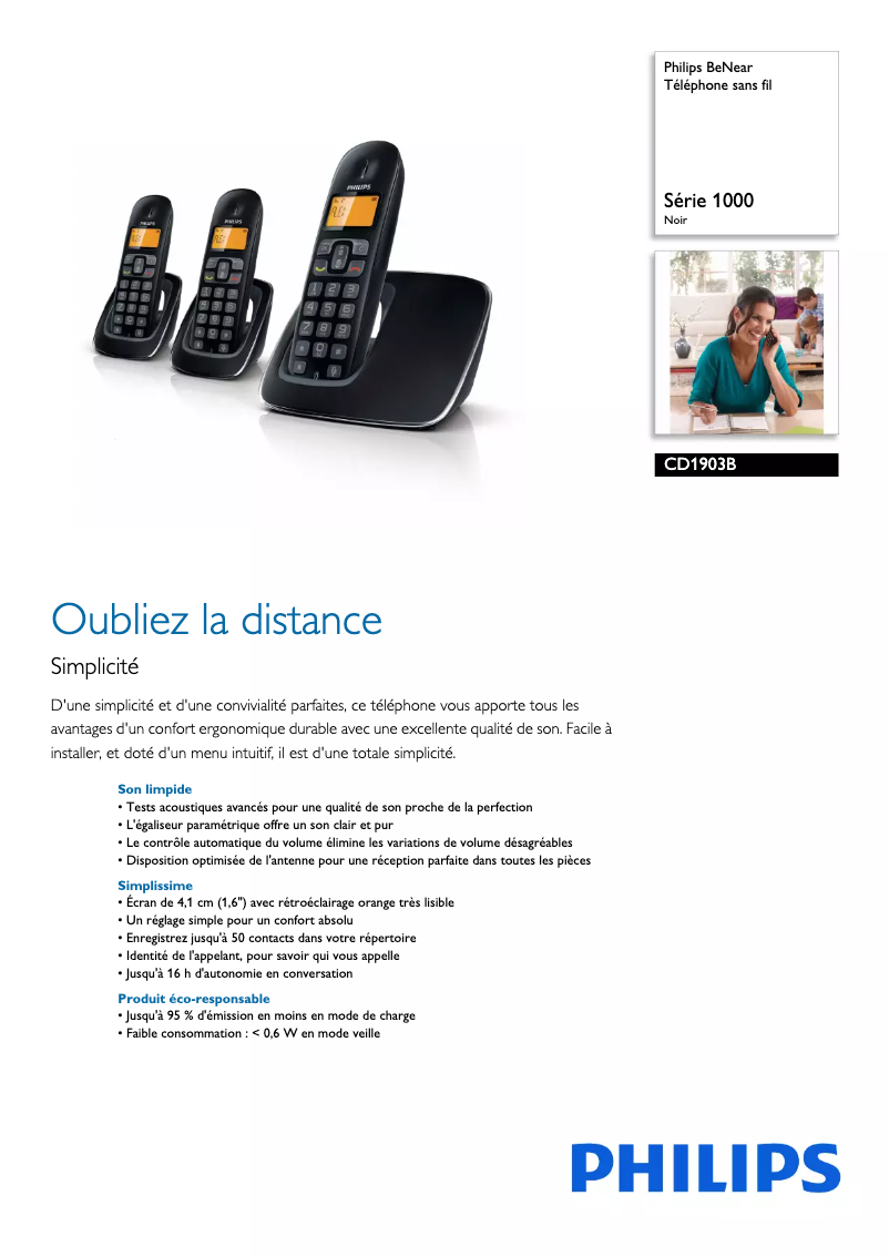 Imagen de la primera página del manual del dispositivo CD190