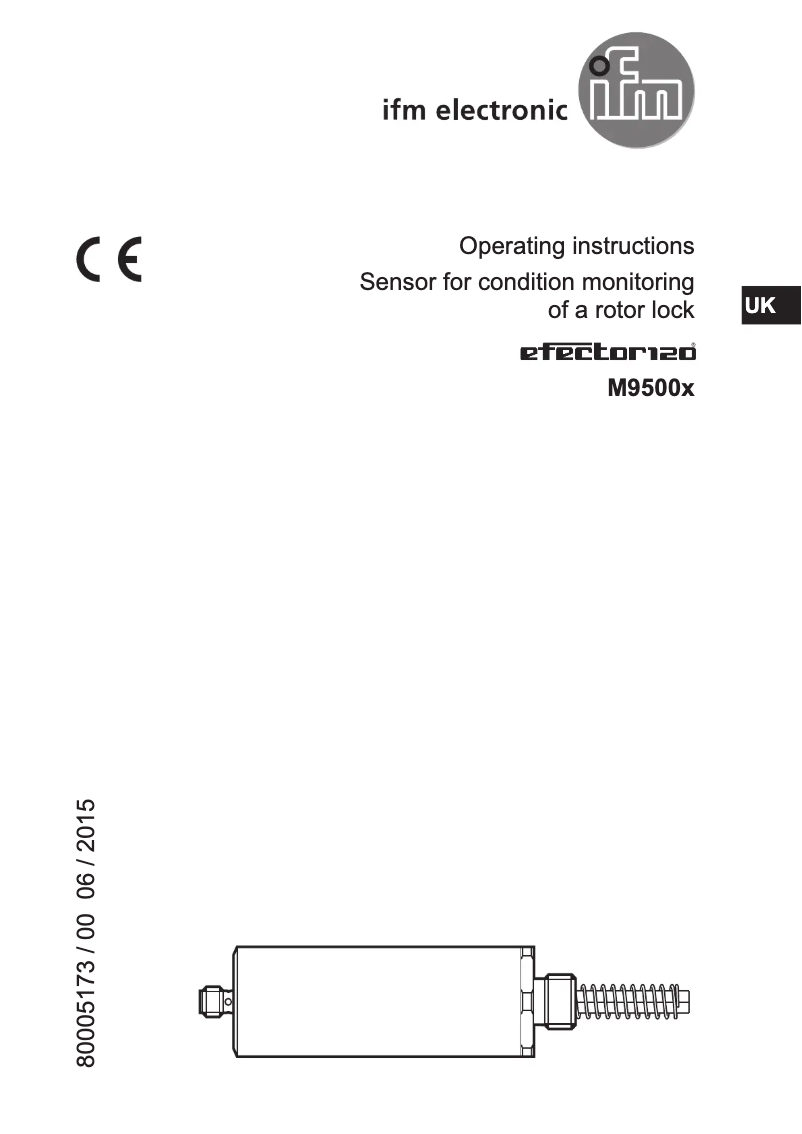Page n°1 - Manuel utilisateur IFM M95009