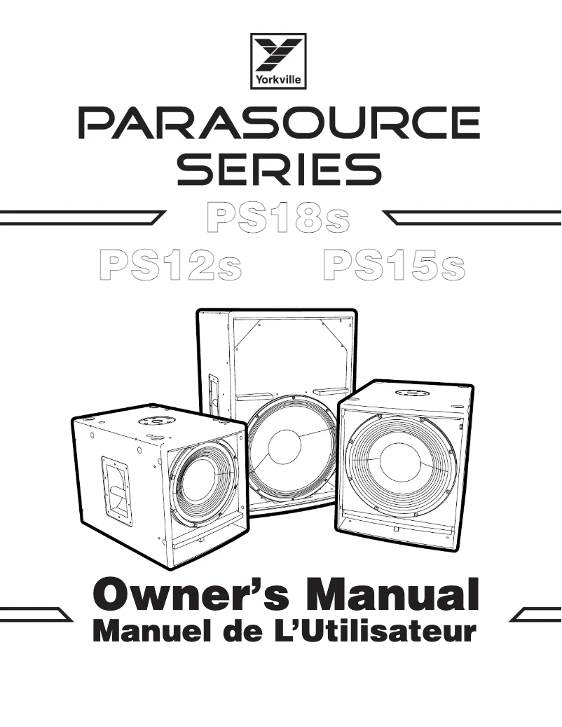 Página 1 del manual Manual de usuario Yorkville Parasource PS15SF