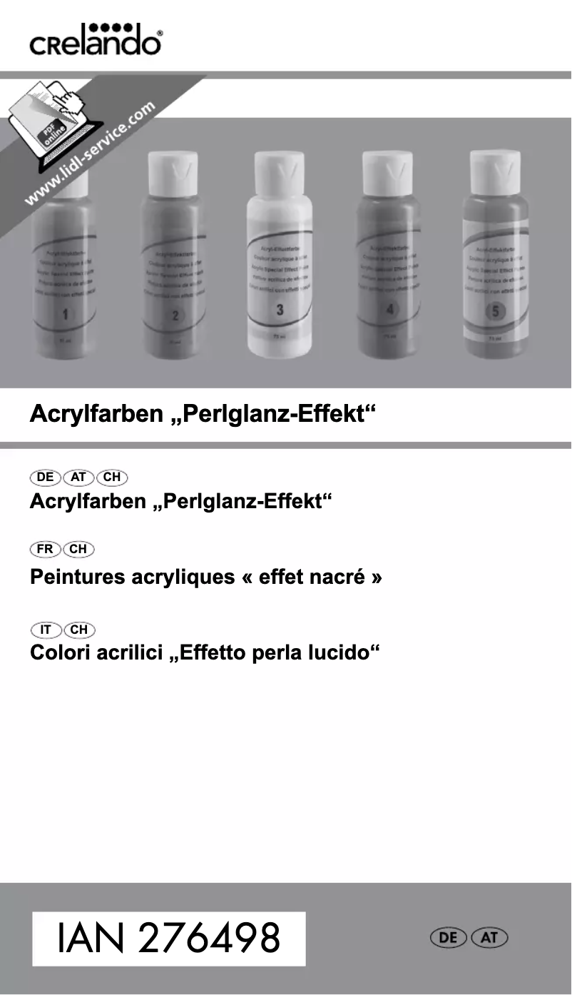 Page n°1 - Manuel utilisateur Crelando 276498