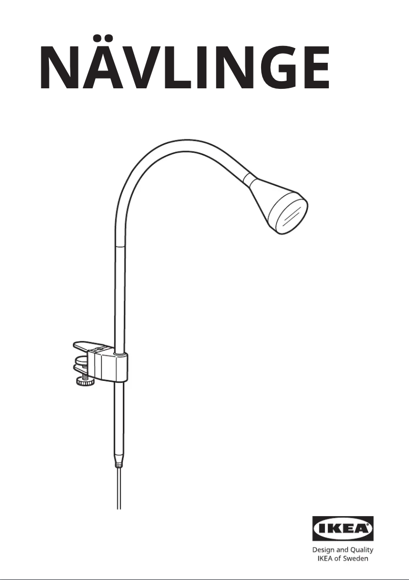 Page 1 de la notice Manuel utilisateur Ikea NÄVLINGE 304.083.09