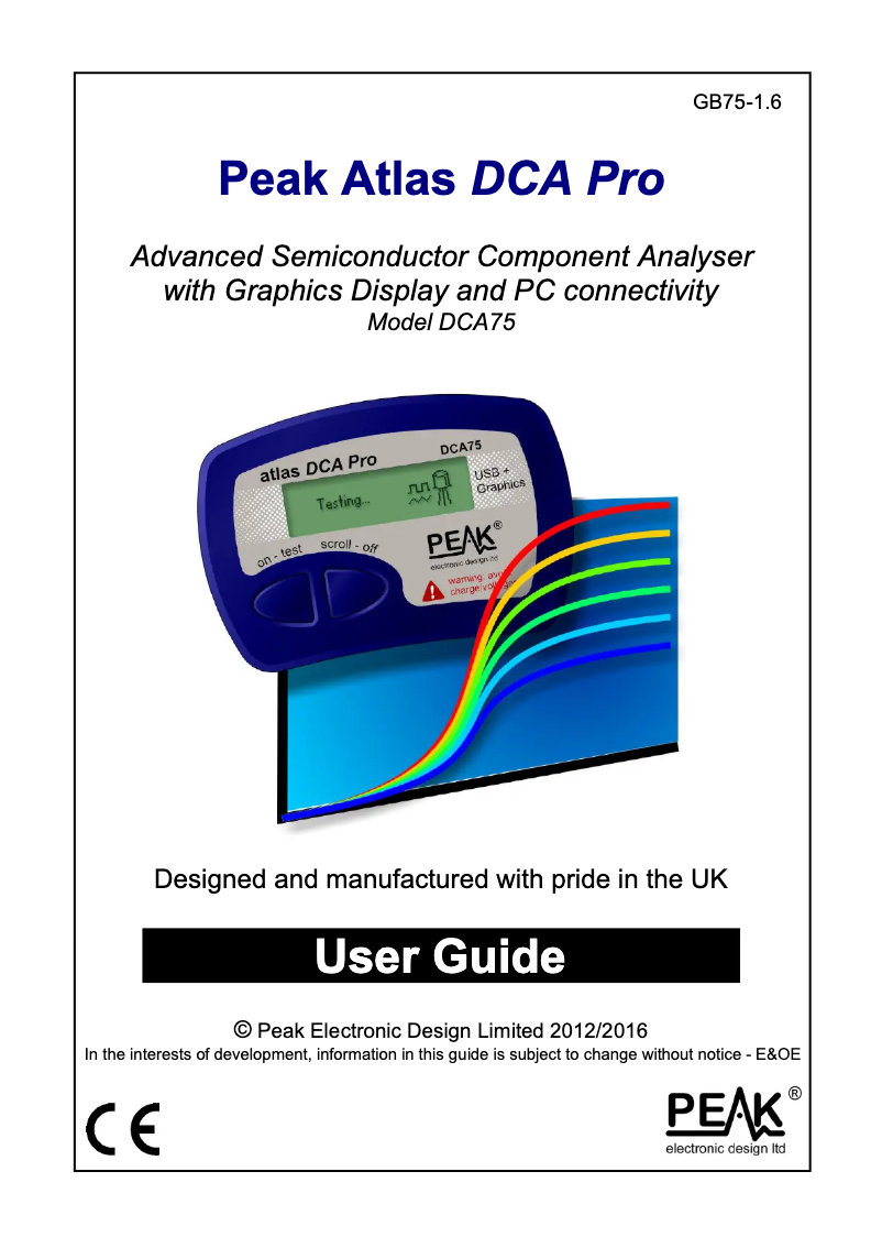 Image de la première page du manuel de l'appareil DCA75