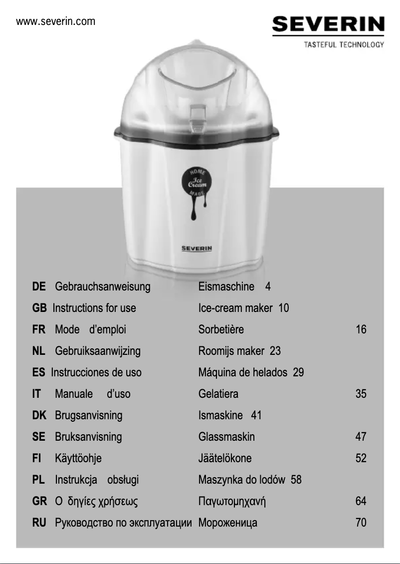 Image de la première page du manuel de l'appareil EZ 7404