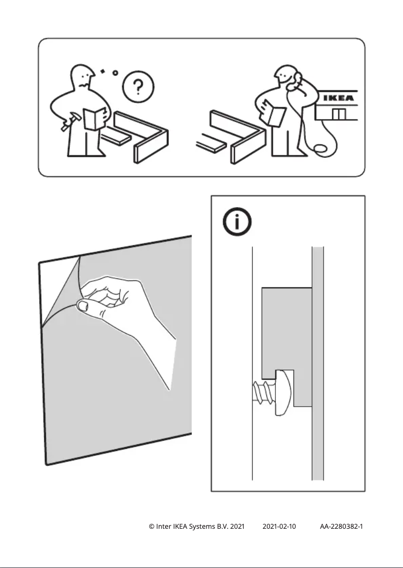 Page 1 de la notice Manuel utilisateur Ikea KATEBO 005.098.47