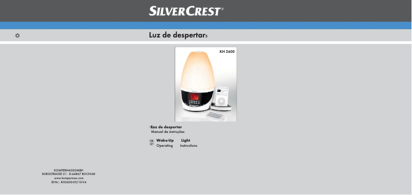 Page 1 de la notice Manuel utilisateur SilverCrest KH2600