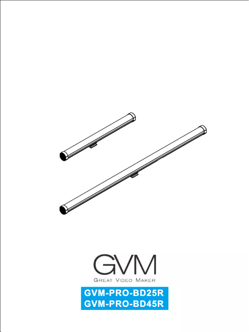 Page 1 of the manual User Manual GVM PRO-BD45R
