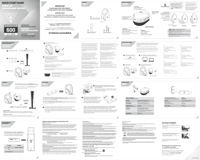 Page 1 de la notice Manuel utilisateur Roccat Stealth 600 Gen 2 MAX