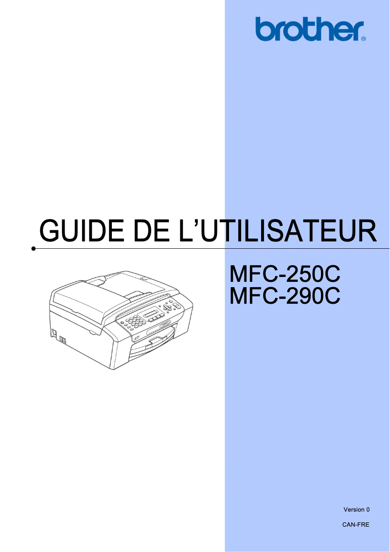 Page n°1 - Manuel utilisateur Brother MFC-290C