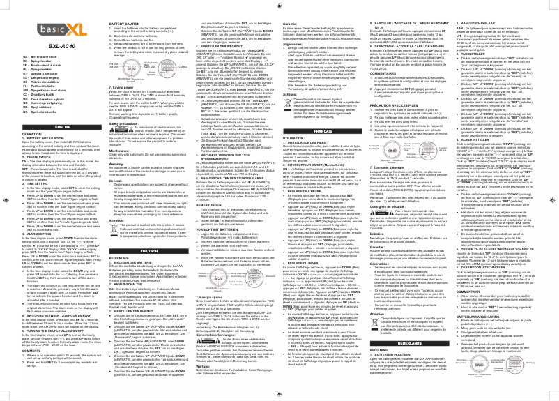 Page 1 de la notice Manuel utilisateur basicXL BXL-AC40